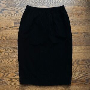 Mary McFadden Knits Vintage Velvet Black Pencil Skirt Women’s Small